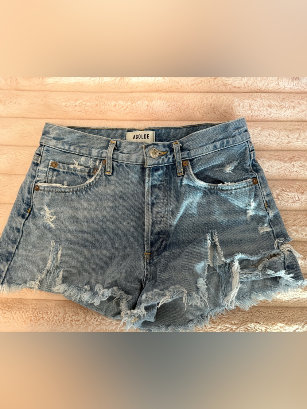 AGOLDE Parker Vintage Cut Off Shorts Swapmeet 25